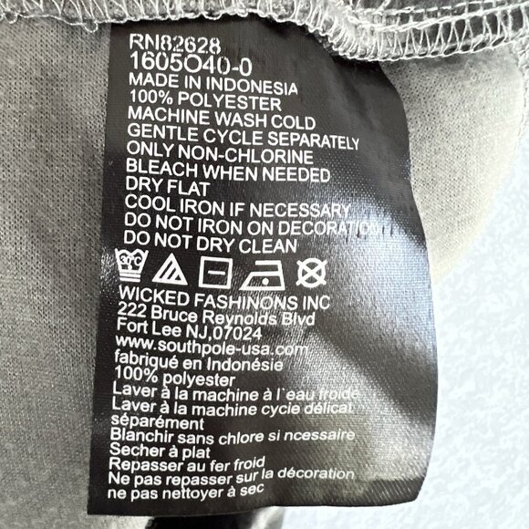 Southpole Men’s Tech Fleece Shorts Sportswear Size Lg Camo Black Grey - Picture 11 of 11